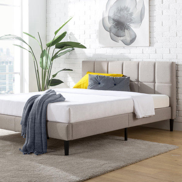 Boswell tufted upholstered low shop profile platform bed